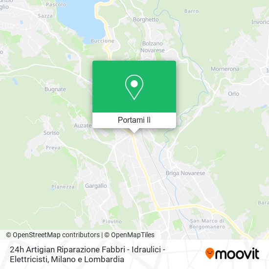 Mappa 24h Artigian Riparazione Fabbri - Idraulici - Elettricisti