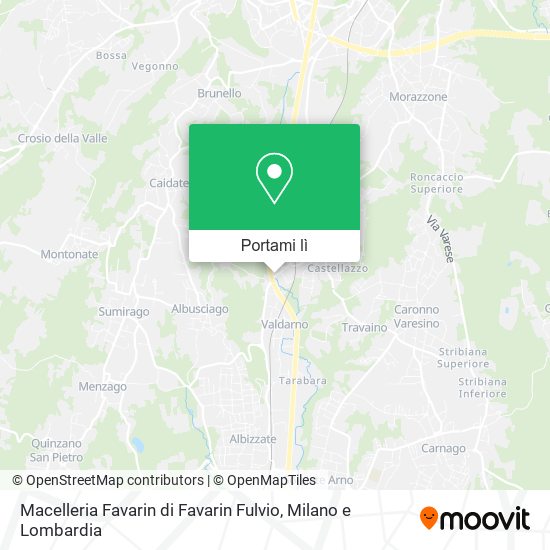 Mappa Macelleria Favarin di Favarin Fulvio