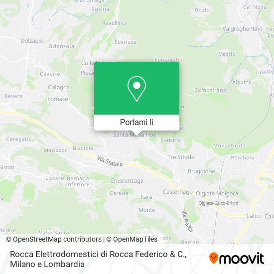 Mappa Rocca Elettrodomestici di Rocca Federico & C.