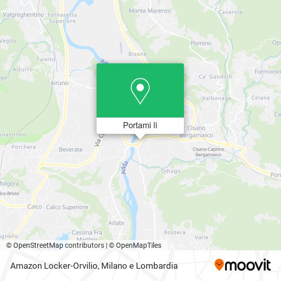 Mappa Amazon Locker-Orvilio