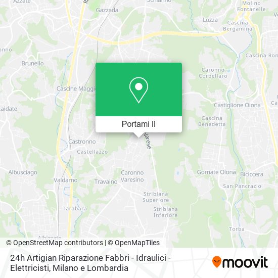 Mappa 24h Artigian Riparazione Fabbri - Idraulici - Elettricisti