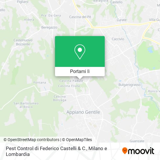 Mappa Pest Control di Federico Castelli & C.