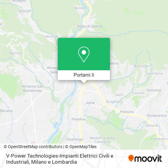 Mappa V-Power Technologies-Impianti Elettrici Civili e Industriali