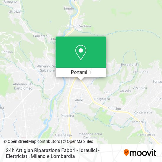 Mappa 24h Artigian Riparazione Fabbri - Idraulici - Elettricisti