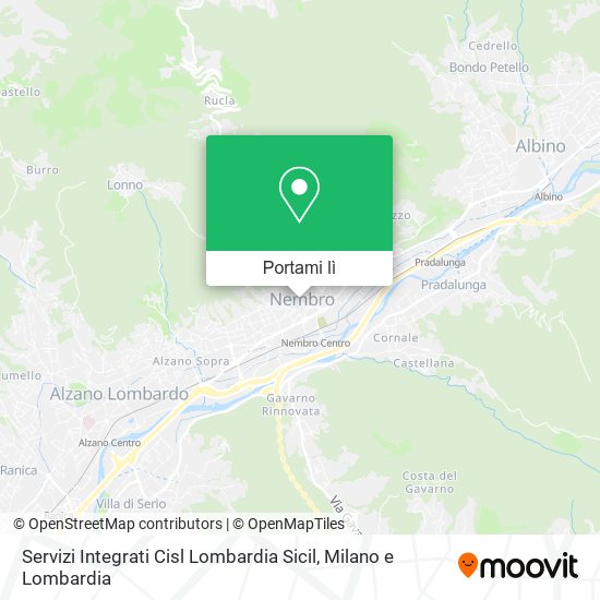 Mappa Servizi Integrati Cisl Lombardia Sicil