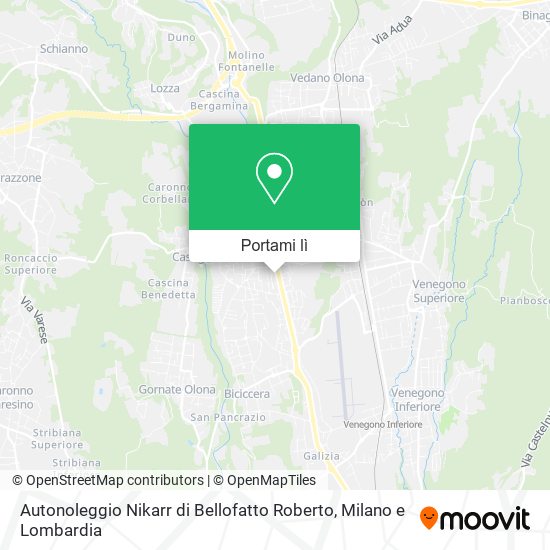 Mappa Autonoleggio Nikarr di Bellofatto Roberto