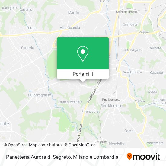 Mappa Panetteria Aurora di Segreto