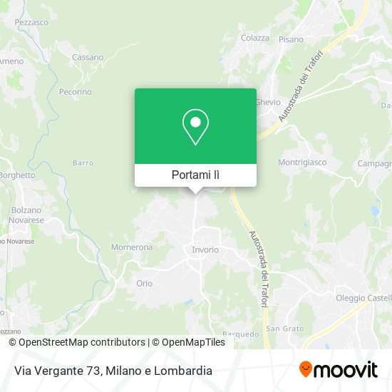 Mappa Via Vergante 73