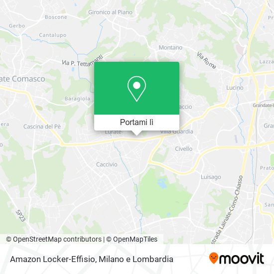 Mappa Amazon Locker-Effisio