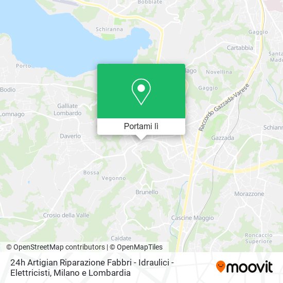 Mappa 24h Artigian Riparazione Fabbri - Idraulici - Elettricisti