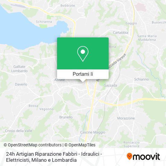 Mappa 24h Artigian Riparazione Fabbri - Idraulici - Elettricisti