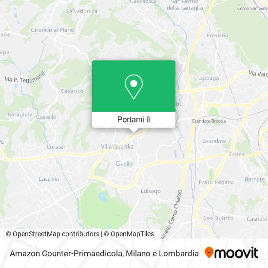 Mappa Amazon Counter-Primaedicola