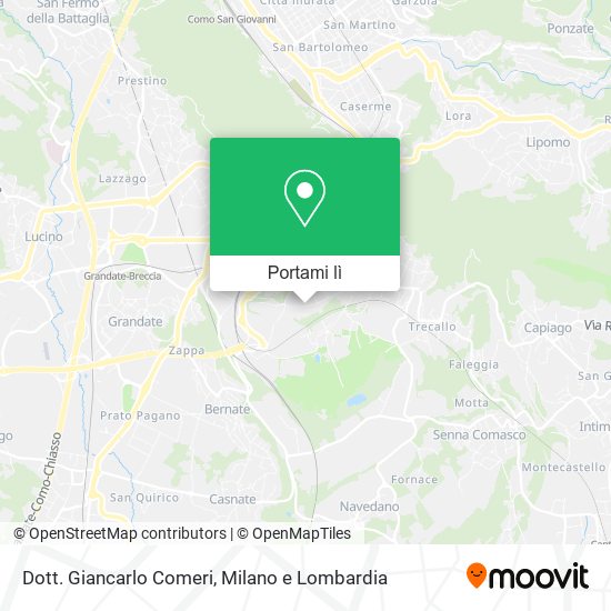 Mappa Dott. Giancarlo Comeri