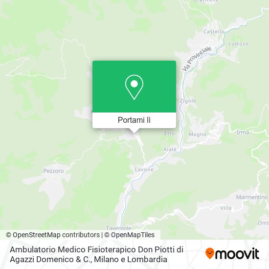Mappa Ambulatorio Medico Fisioterapico Don Piotti di Agazzi Domenico & C.