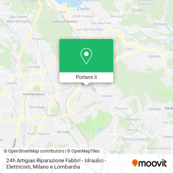 Mappa 24h Artigian Riparazione Fabbri - Idraulici - Elettricisti
