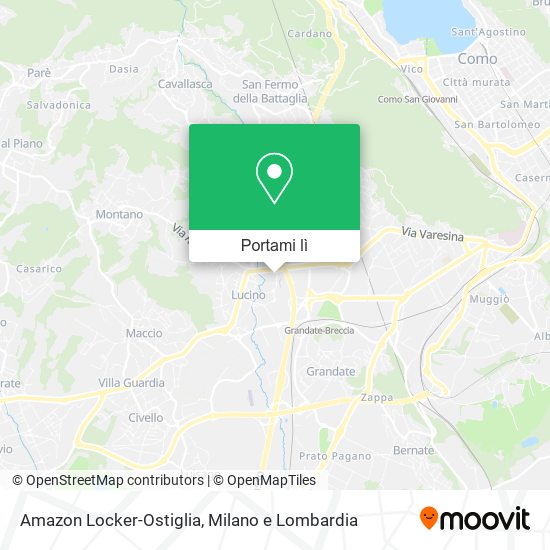 Mappa Amazon Locker-Ostiglia