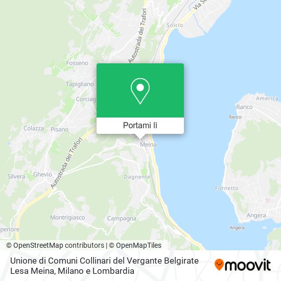 Mappa Unione di Comuni Collinari del Vergante Belgirate Lesa Meina