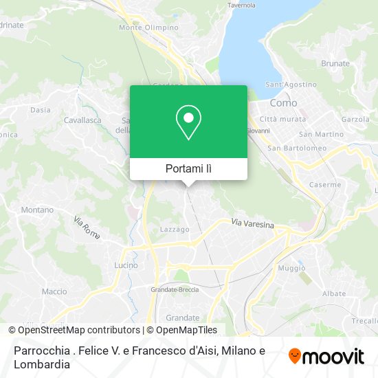 Mappa Parrocchia . Felice V. e Francesco d'Aisi