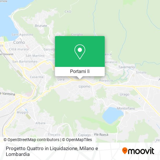 Mappa Progetto Quattro in Liquidazione