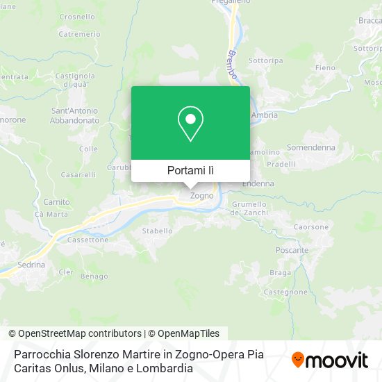 Mappa Parrocchia Slorenzo Martire in Zogno-Opera Pia Caritas Onlus