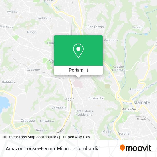 Mappa Amazon Locker-Fenina