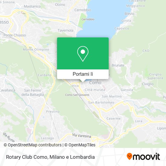 Mappa Rotary Club Como