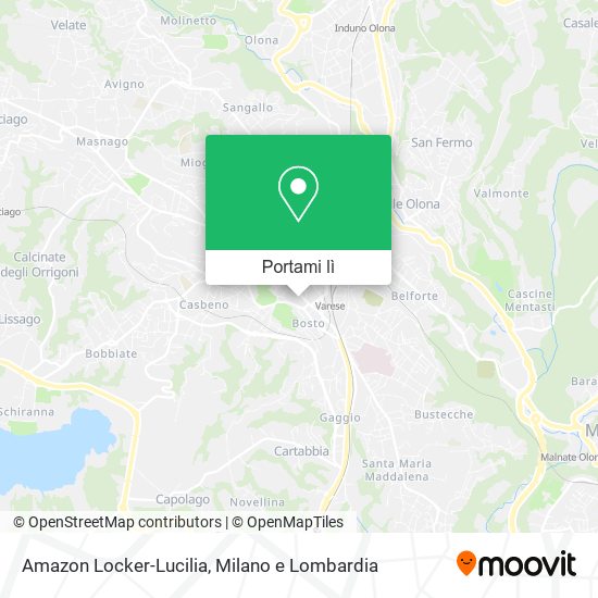 Mappa Amazon Locker-Lucilia