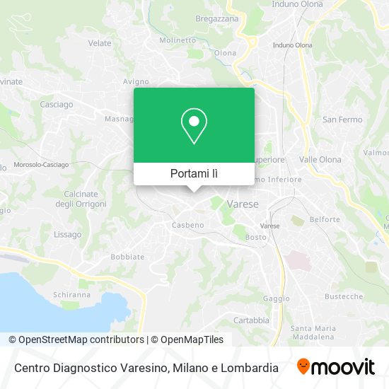 Mappa Centro Diagnostico Varesino