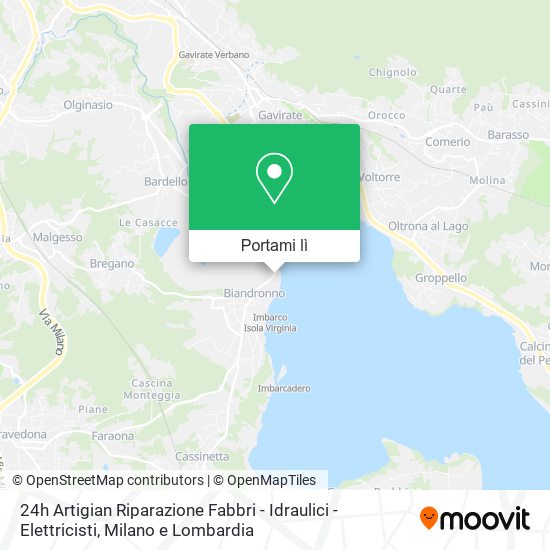 Mappa 24h Artigian Riparazione Fabbri - Idraulici - Elettricisti