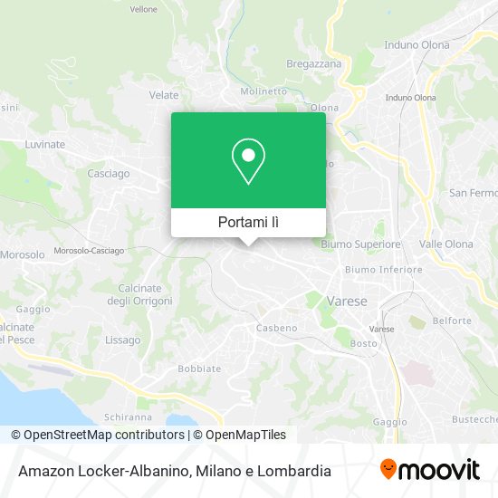 Mappa Amazon Locker-Albanino