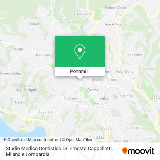 Mappa Studio Medico Dentistico Dr. Ernesto Cappelletti
