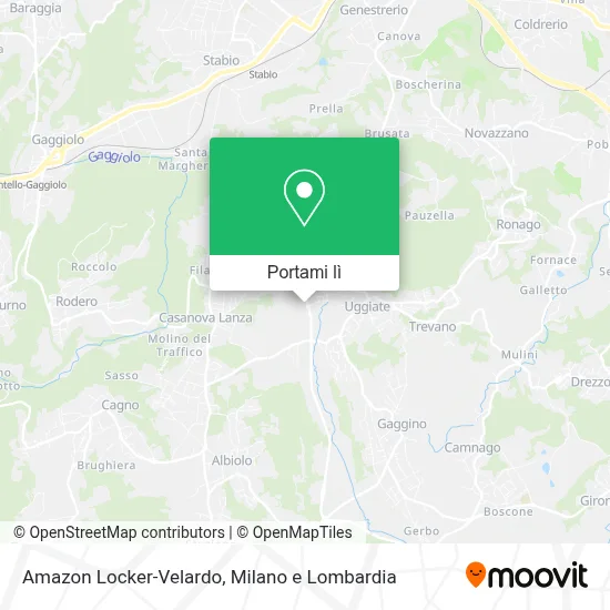 Mappa Amazon Locker-Velardo
