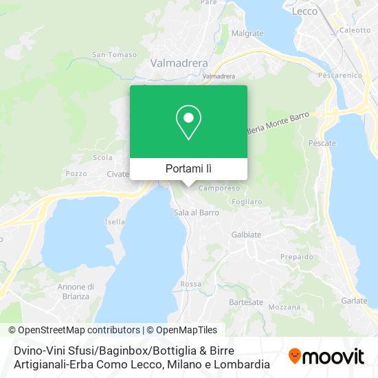 Mappa Dvino-Vini Sfusi / Baginbox / Bottiglia & Birre Artigianali-Erba Como Lecco