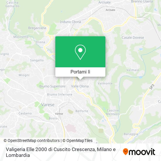 Mappa Valigeria Elle 2000 di Cuscito Crescenza