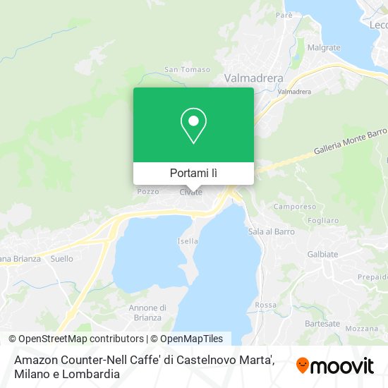 Mappa Amazon Counter-Nell Caffe' di Castelnovo Marta'