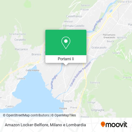 Mappa Amazon Locker-Belfiore