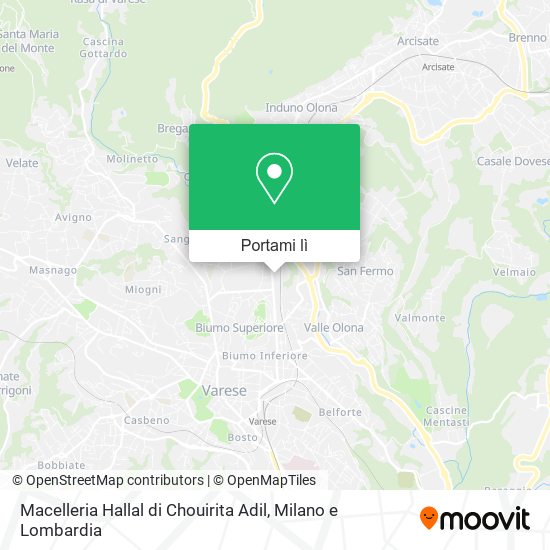 Mappa Macelleria Hallal di Chouirita Adil