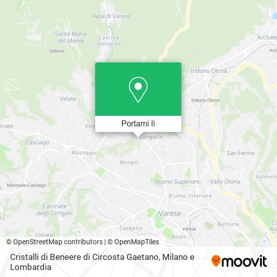 Mappa Cristalli di Beneere di Circosta Gaetano
