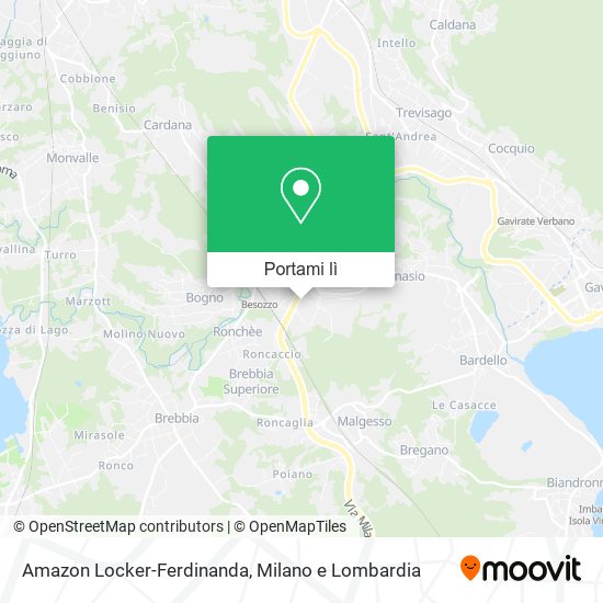 Mappa Amazon Locker-Ferdinanda