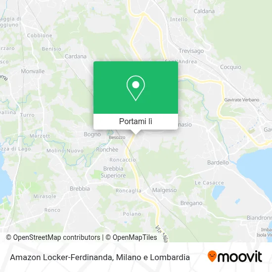 Mappa Amazon Locker-Ferdinanda
