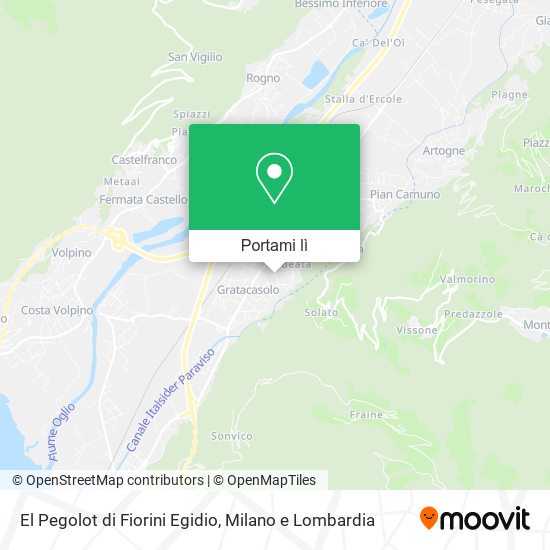 Mappa El Pegolot di Fiorini Egidio