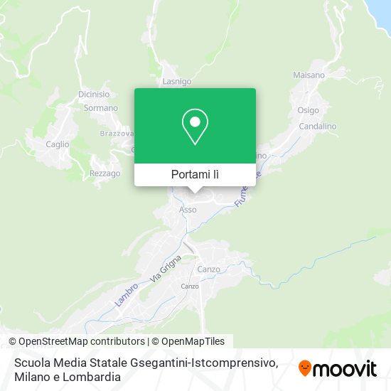 Mappa Scuola Media Statale Gsegantini-Istcomprensivo