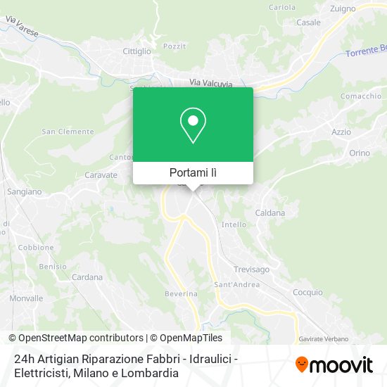 Mappa 24h Artigian Riparazione Fabbri - Idraulici - Elettricisti