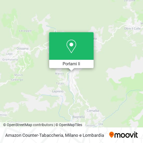 Mappa Amazon Counter-Tabaccheria