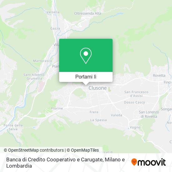 Mappa Banca di Credito Cooperativo e Carugate