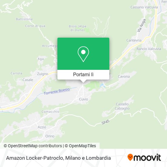 Mappa Amazon Locker-Patroclo