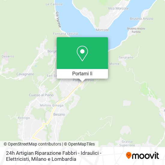 Mappa 24h Artigian Riparazione Fabbri - Idraulici - Elettricisti
