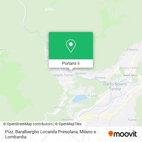 Mappa Pizz. Baralbergho Locanda Presolana