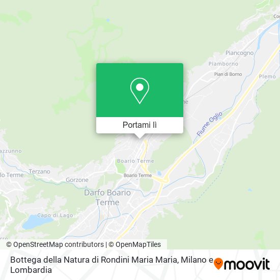 Mappa Bottega della Natura di Rondini Maria Maria