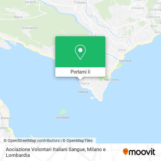 Mappa Aociazione Volontari Italiani Sangue